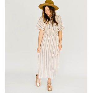 Smock Waist Midi dress